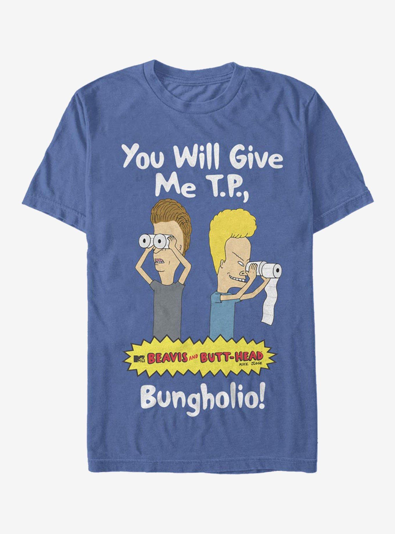 Beavis and Butt-Head Give Me T.P. T-Shirt, ROYAL, hi-res