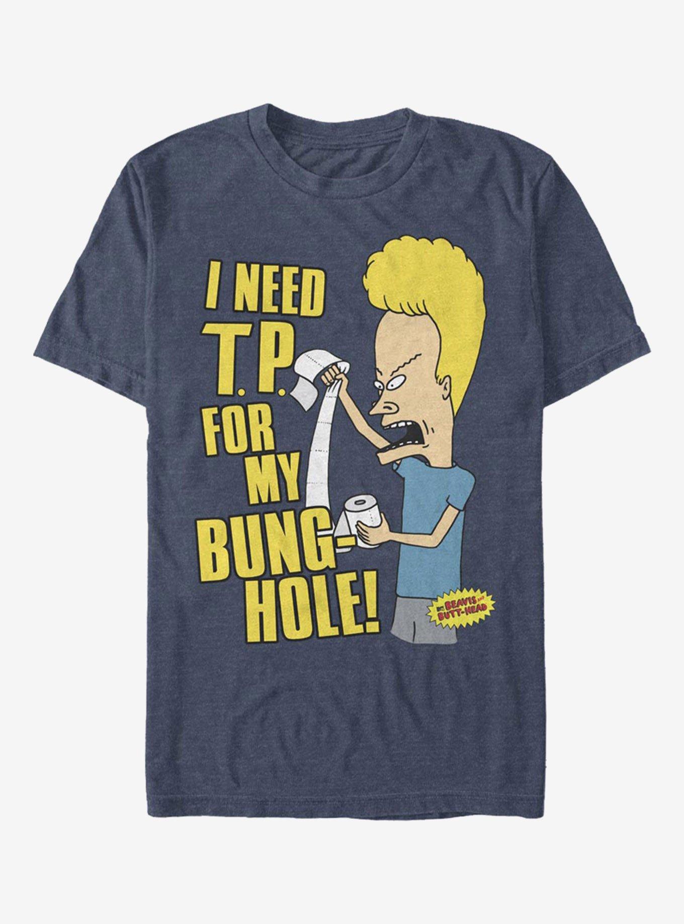 Beavis and Butt-Head Cornholio I Need . For My Bunghole T-Shirt - BLUE |  Hot Topic