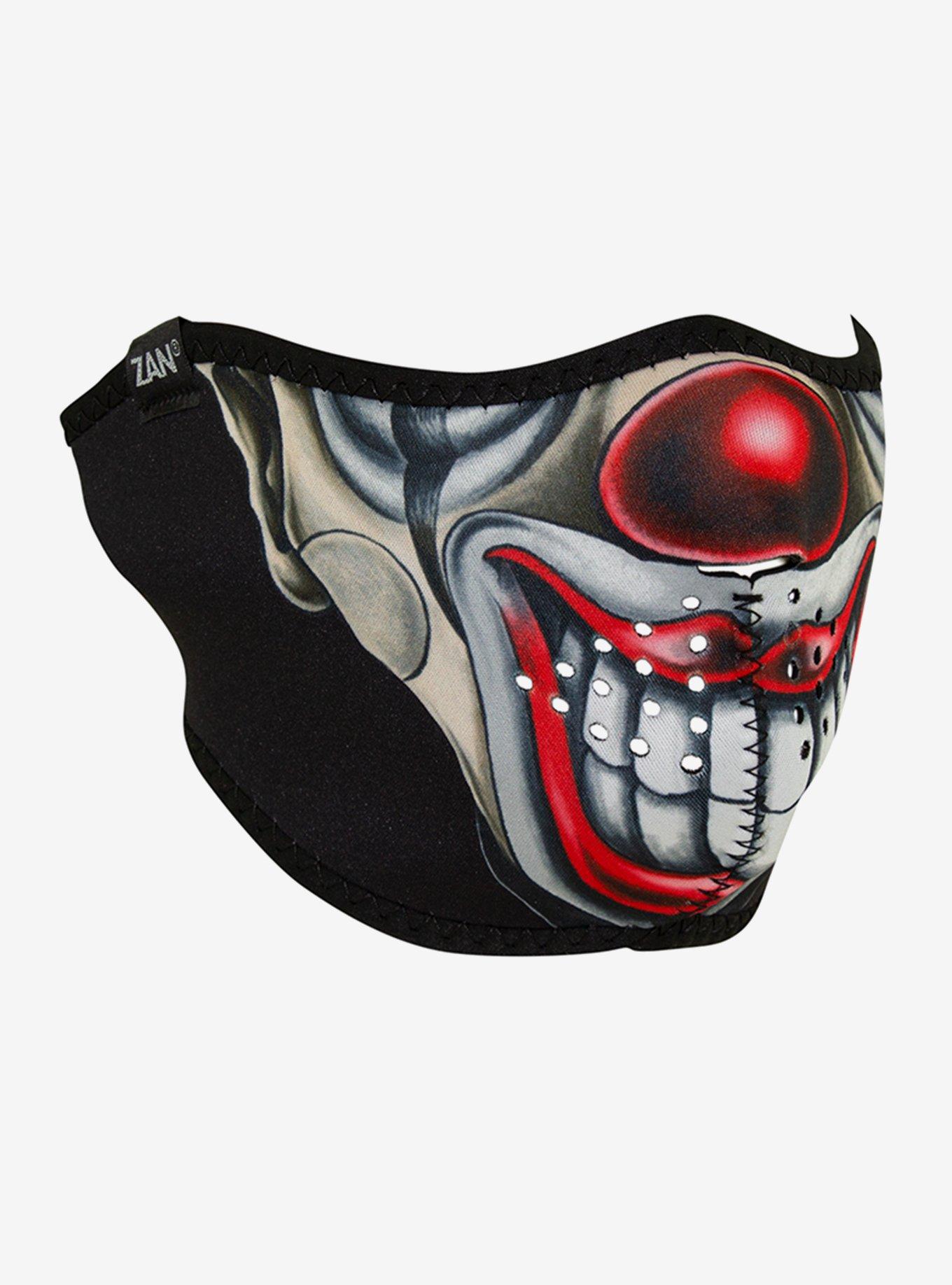 Scary Clown Half Face Mask With Holes Hot Topic
