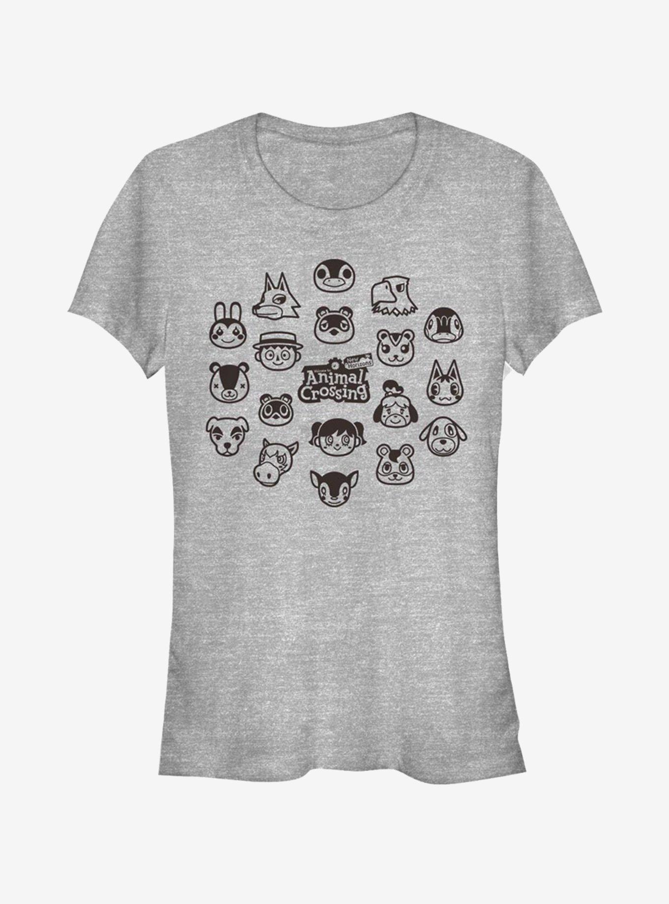 Animal Crossing New Horizons Group Girls T-Shirt, ATH HTR, hi-res