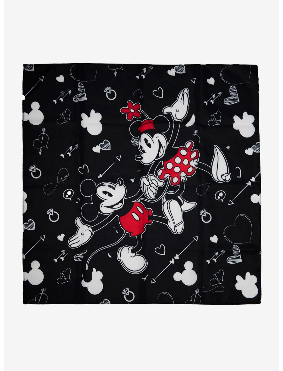 Disney Mickey & Minnie Mouse Black Bandana, , hi-res