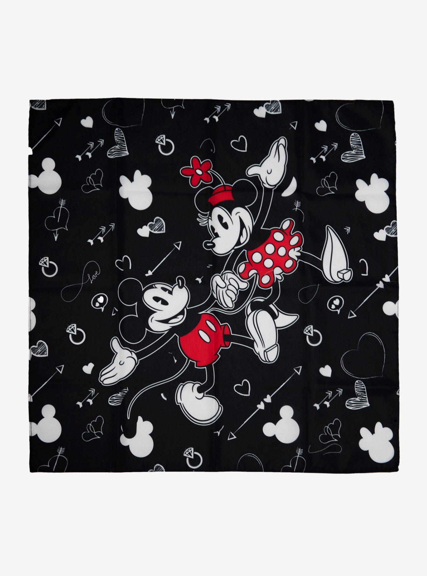 Disney Mickey & Minnie Mouse Black Bandana, , hi-res
