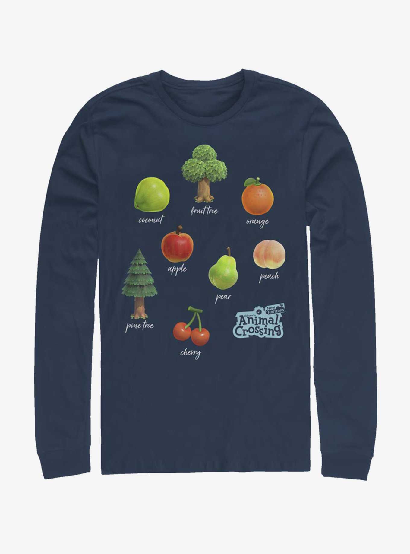Animal Crossing Fruit and Trees Long-Sleeve T-Shirt, , hi-res