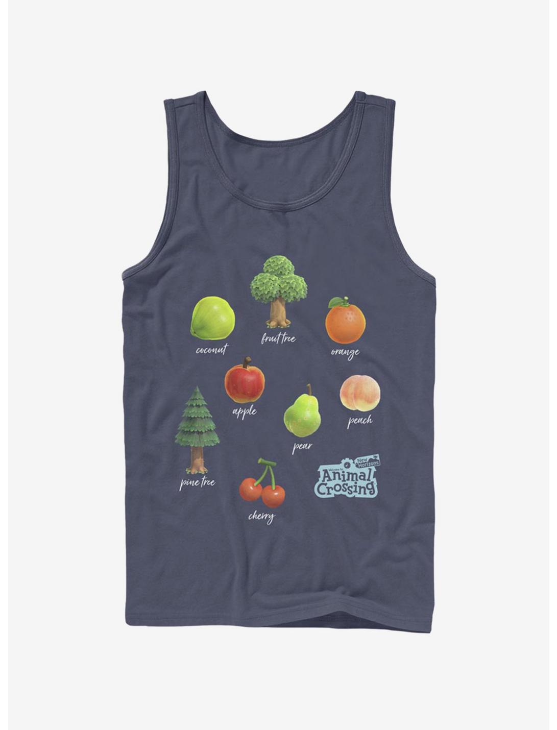 Animal Crossing Fruit and Trees Tank, NAVY, hi-res