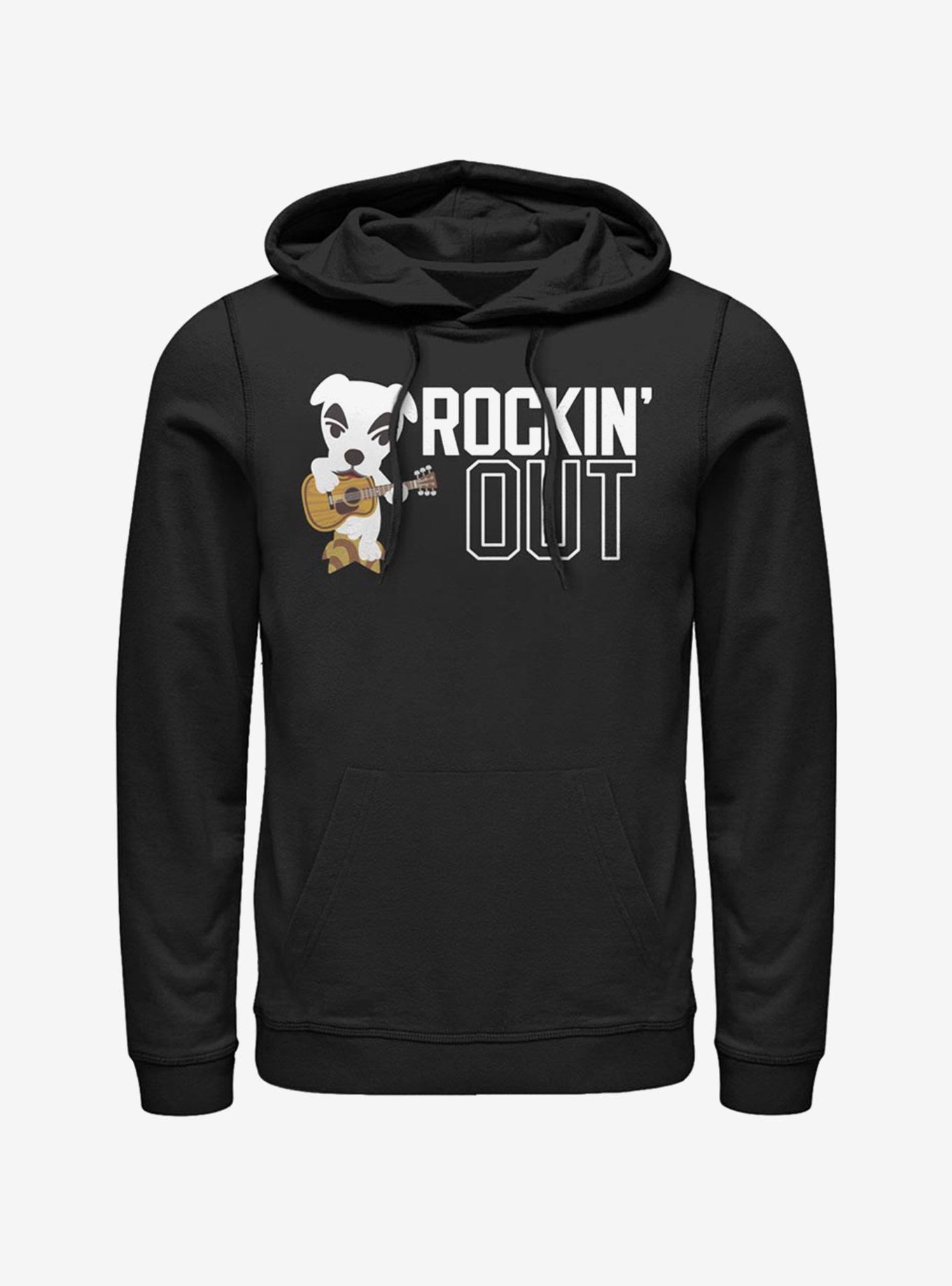 Animal Crossing Rockin Out Hoodie, BLACK, hi-res