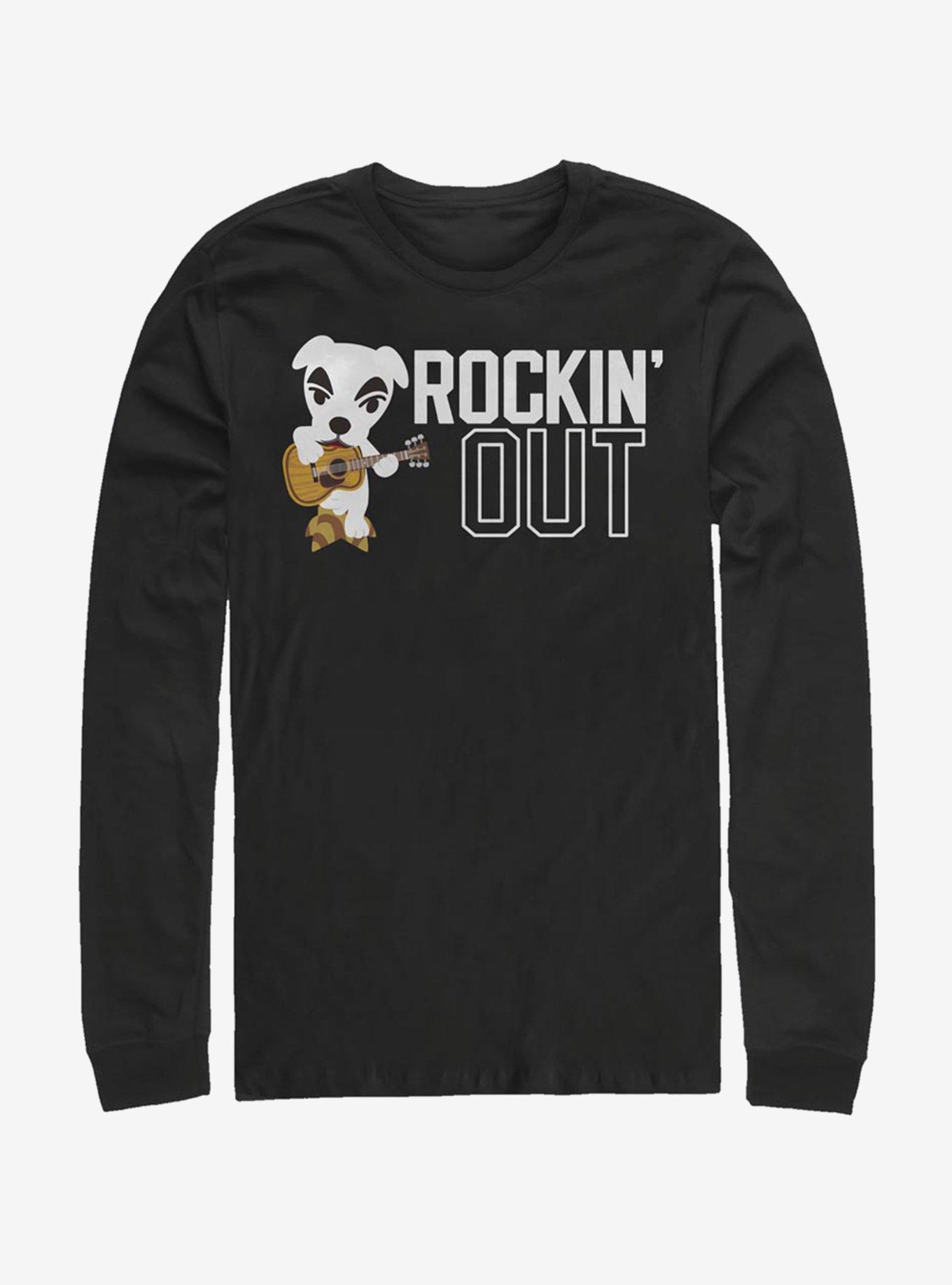 Animal Crossing Rockin Out Long-Sleeve T-Shirt, BLACK, hi-res