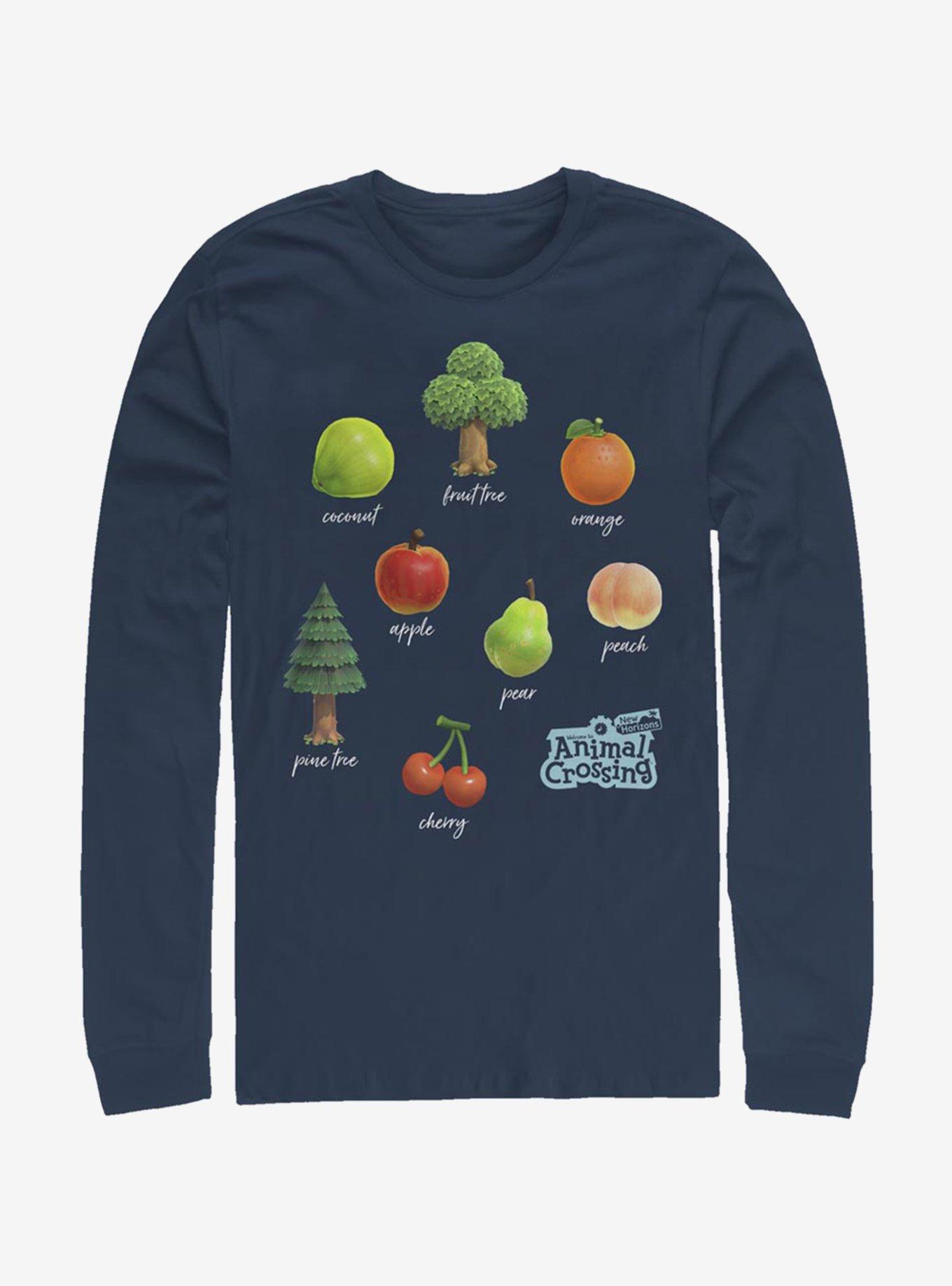 Animal Crossing Fruit and Trees Long Sleeve T-Shirt, , hi-res