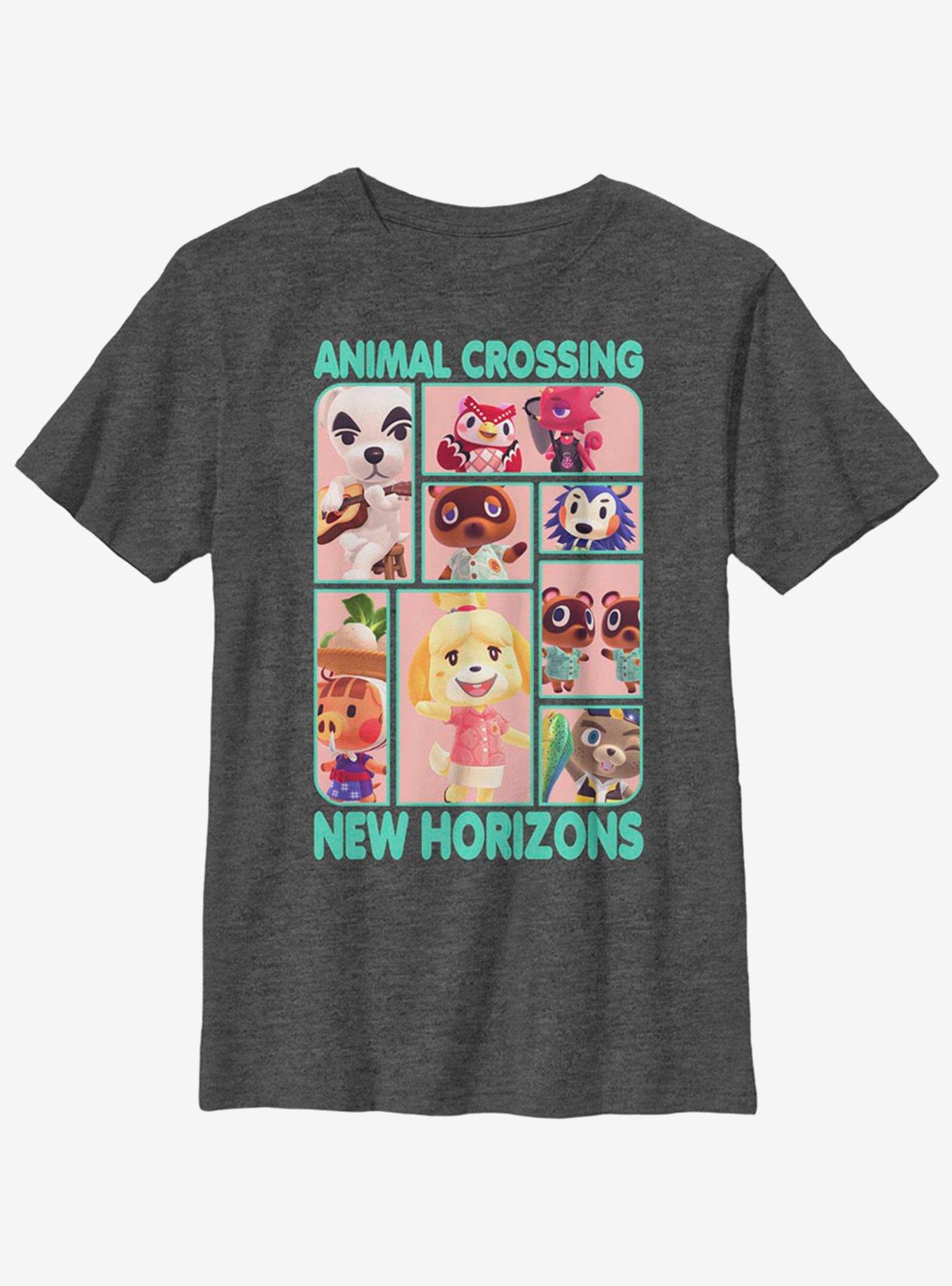 Animal Crossing New Horizons Box Up Youth T-Shirt, CHAR HTR, hi-res