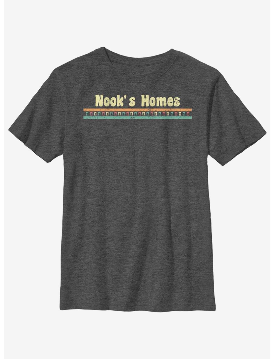 Animal Crossing Nooks Homes Youth T-Shirt, CHAR HTR, hi-res