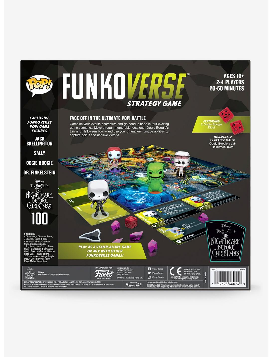 Funko The Nightmare Before Christmas 100 Pop! Funkoverse Strategy Game, , hi-res