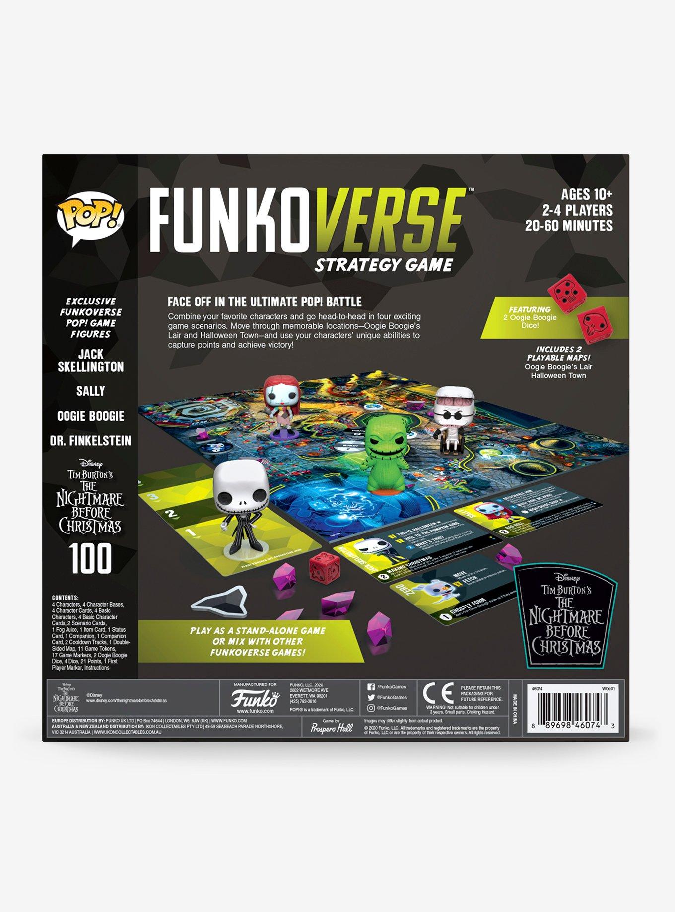 Funko The Nightmare Before Christmas 100 Pop! Funkoverse Strategy Game ...