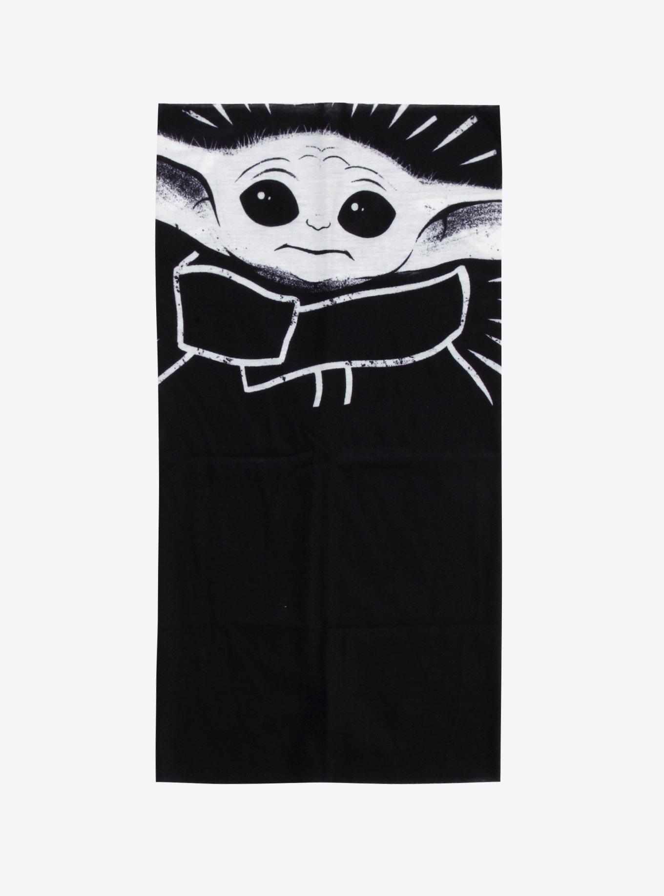 Star Wars The Mandalorian The Child Black & White Neck Gaiter, , hi-res