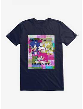 Sonic The Hedgehog Always Running Glitch T-Shirt, , hi-res