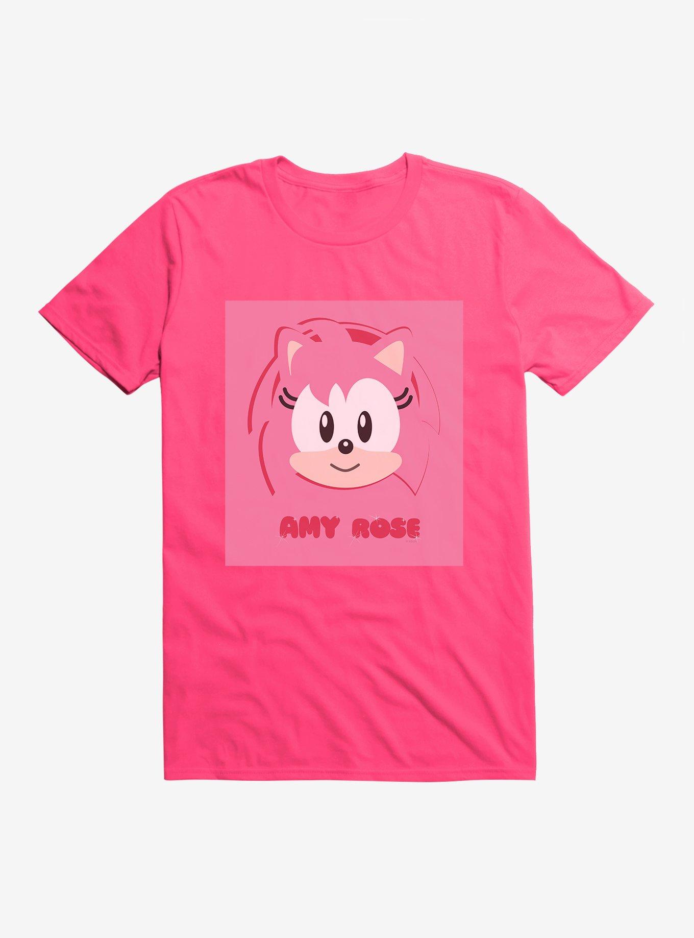 Sonic The Hedgehog Amy Rose Pink Pop T-Shirt, HOT PINK, hi-res