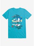Sonic The Hedgehog I'm Outta Here! Drawing T-Shirt, CARRIBEAN BLUE, hi-res