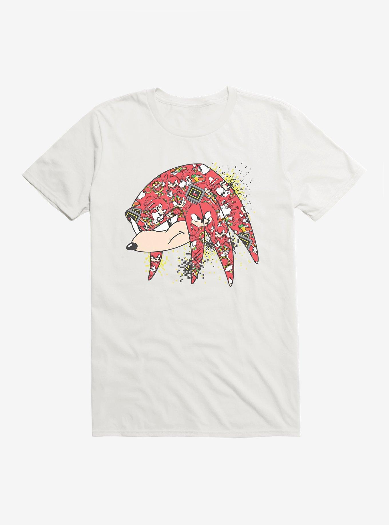 Sonic The Hedgehog Knuckles Pixel Profile T-Shirt, , hi-res