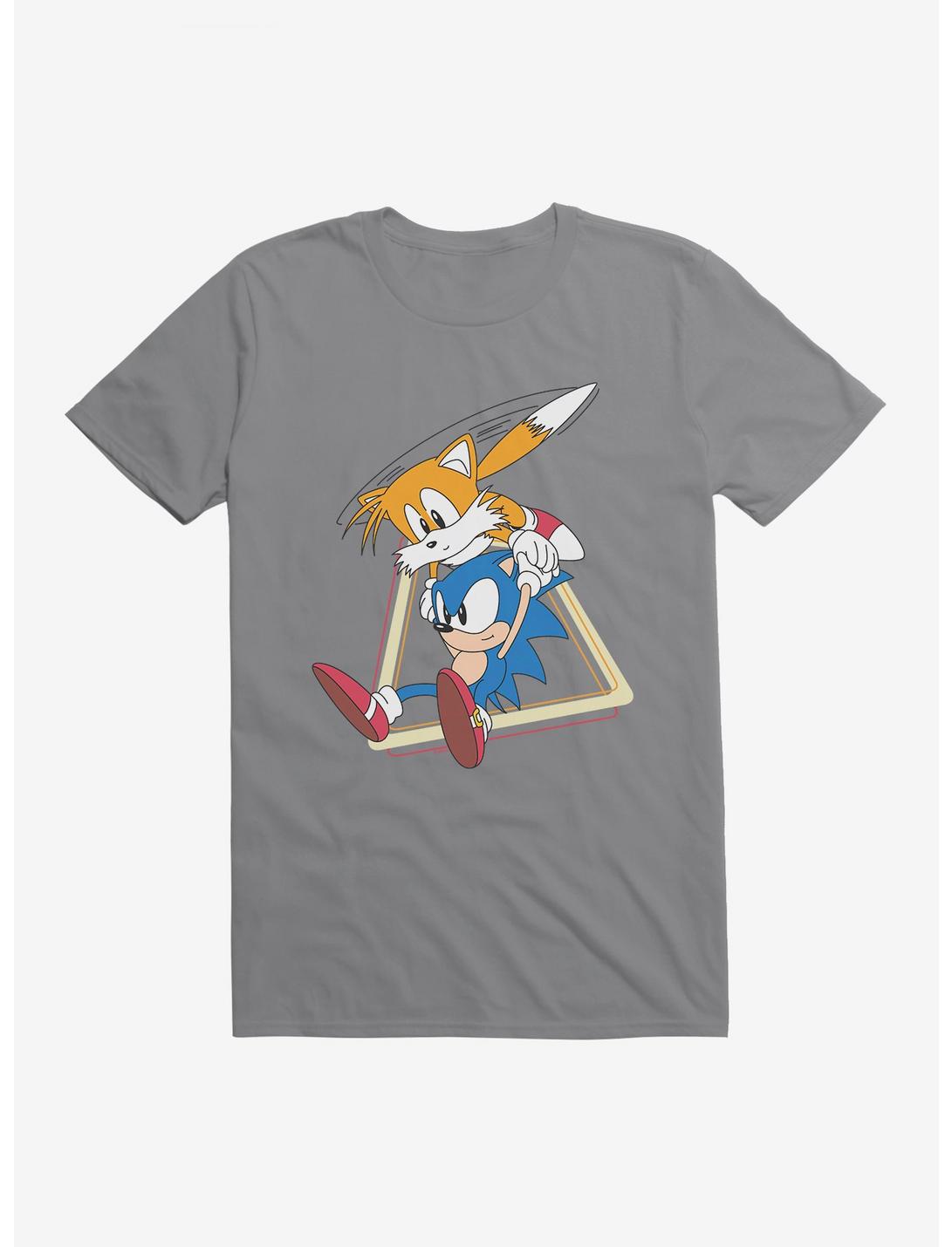 Sonic The Hedgehog Sonic And Tails To The Rescue T-Shirt, STORM GREY, hi-res