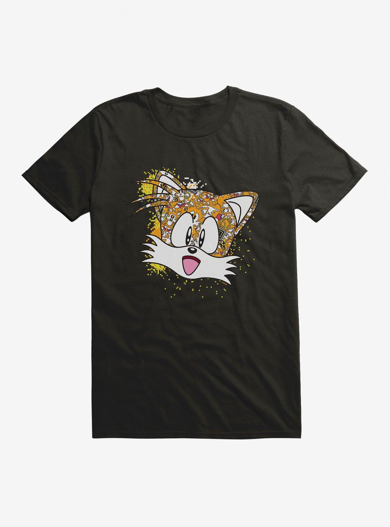 Sonic The Hedgehog Tails Pixel Profile T-Shirt