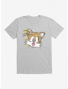 Sonic The Hedgehog Tails Pixel Profile T-Shirt, HEATHER GREY, hi-res