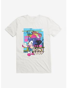 Sonic The Hedgehog Sonic Eggman Don't Stop Glitch T-Shirt, WHITE, hi-res