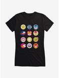 Sonic The Hedgehog Sonic And Friends Icons Girls T-Shirt, BLACK, hi-res