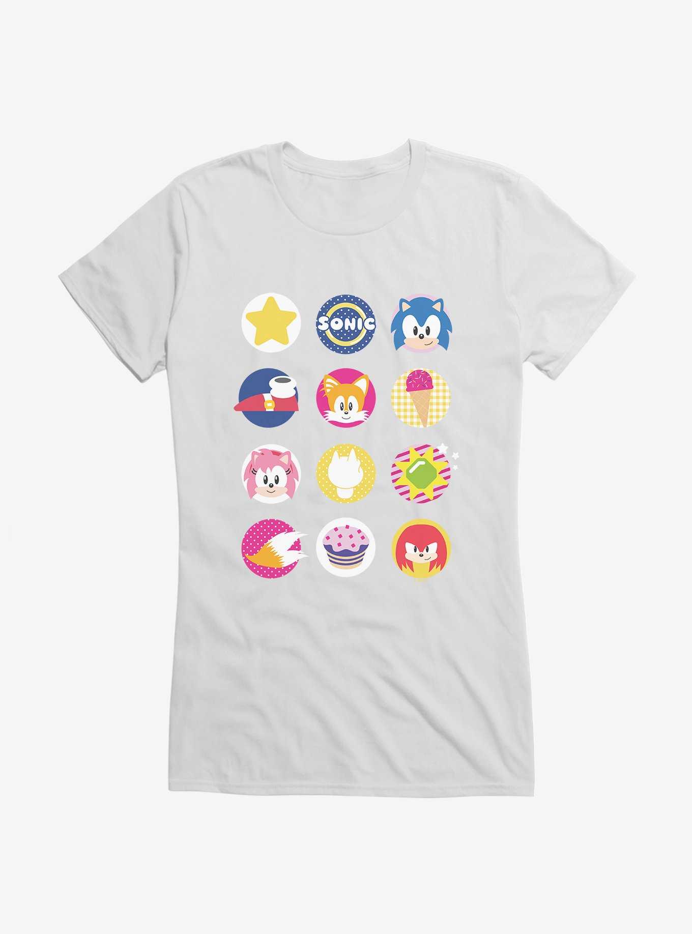 Sonic The Hedgehog Sonic And Friends Icons Girls T-Shirt, , hi-res