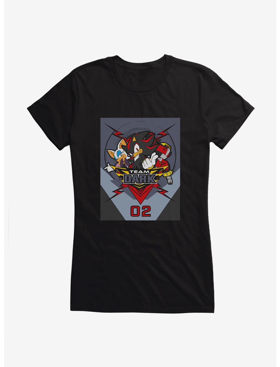 Sonic The Hedgehog Team Sonic Racing 2019 Team Dark Girls T-Shirt, BLACK, hi-res