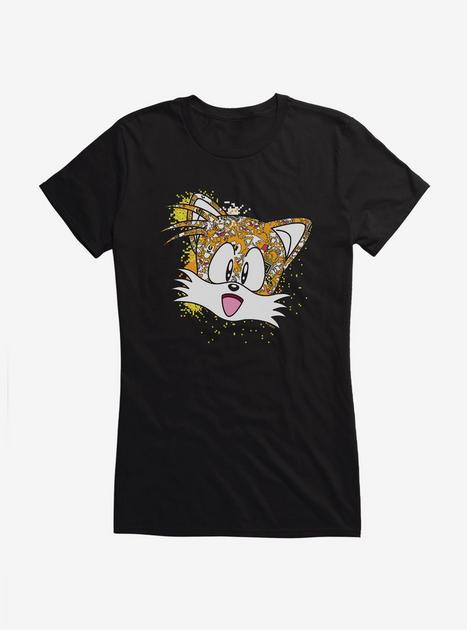Sonic The Hedgehog Tails Pixel Profile Girls T-Shirt | Hot Topic