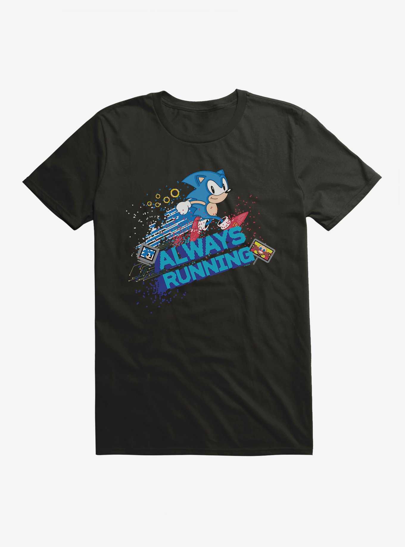 Sonic The Hedgehog Always Running Pixel T-Shirt, , hi-res