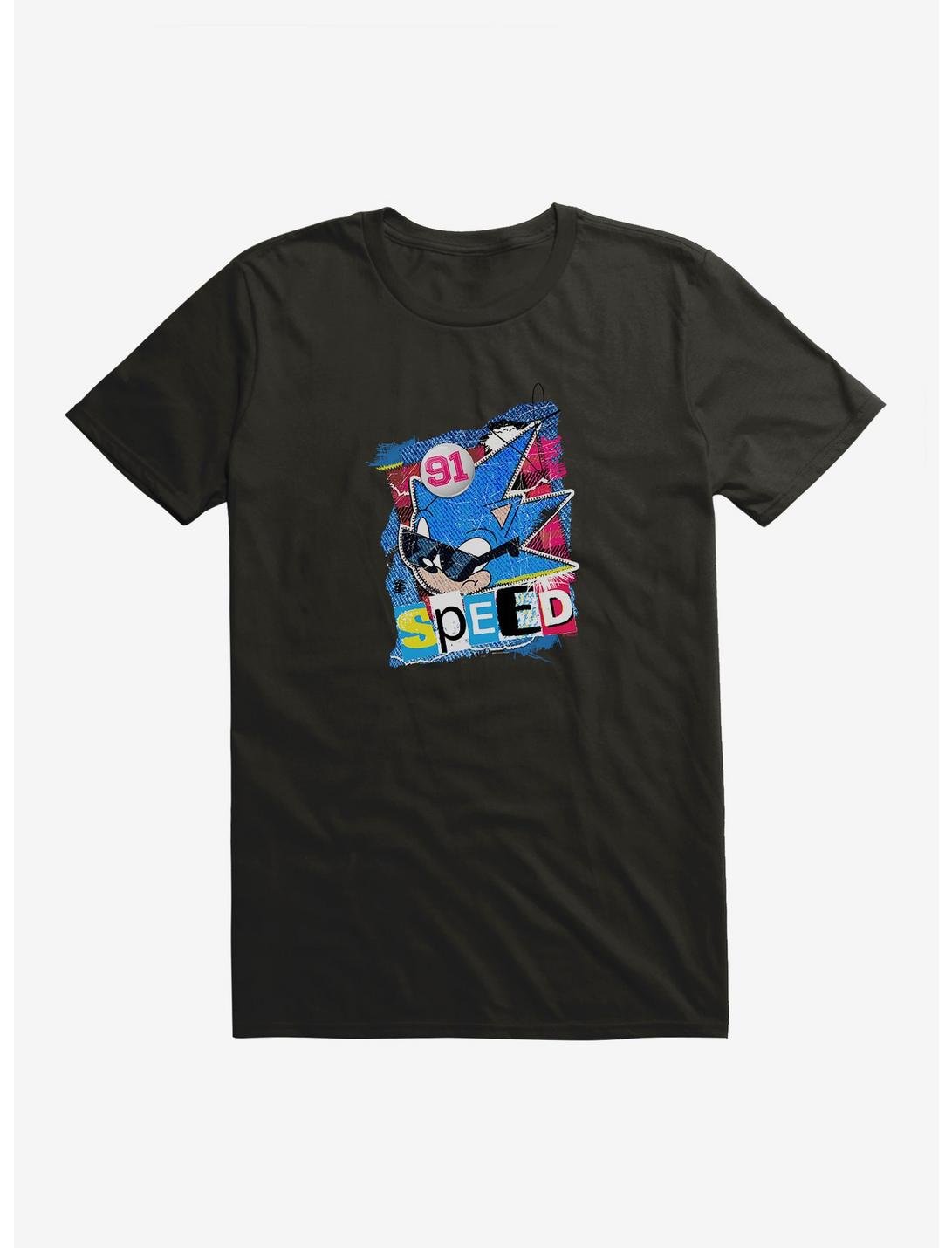 Sonic The Hedgehog 91 Cool Guy Speed T-Shirt, BLACK, hi-res