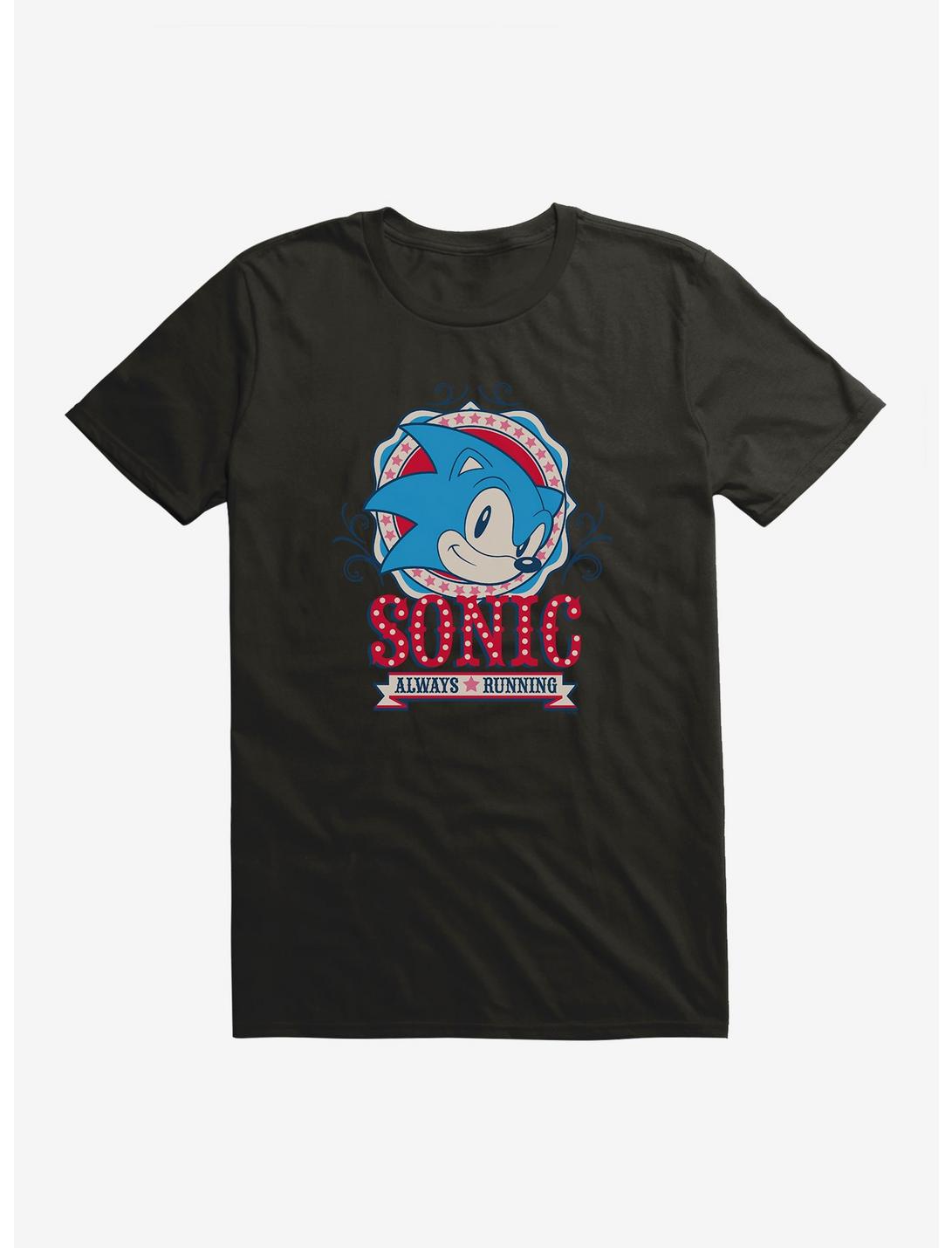 Sonic The Hedgehog Always Running T-Shirt, BLACK, hi-res