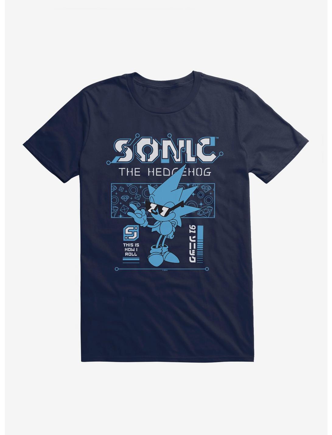 Sonic The Hedgehog Cool Sonic: This Is How I Roll T-Shirt, MIDNIGHT NAVY, hi-res