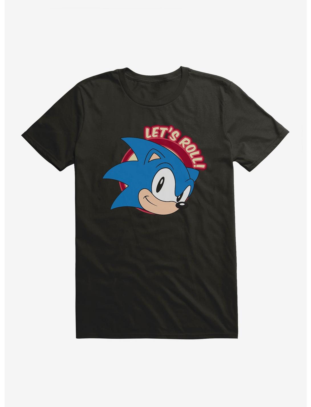 Sonic The Hedgehog Let's Roll! T-Shirt, BLACK, hi-res