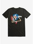 Sonic The Hedgehog Leaps And Bounds T-Shirt, BLACK, hi-res