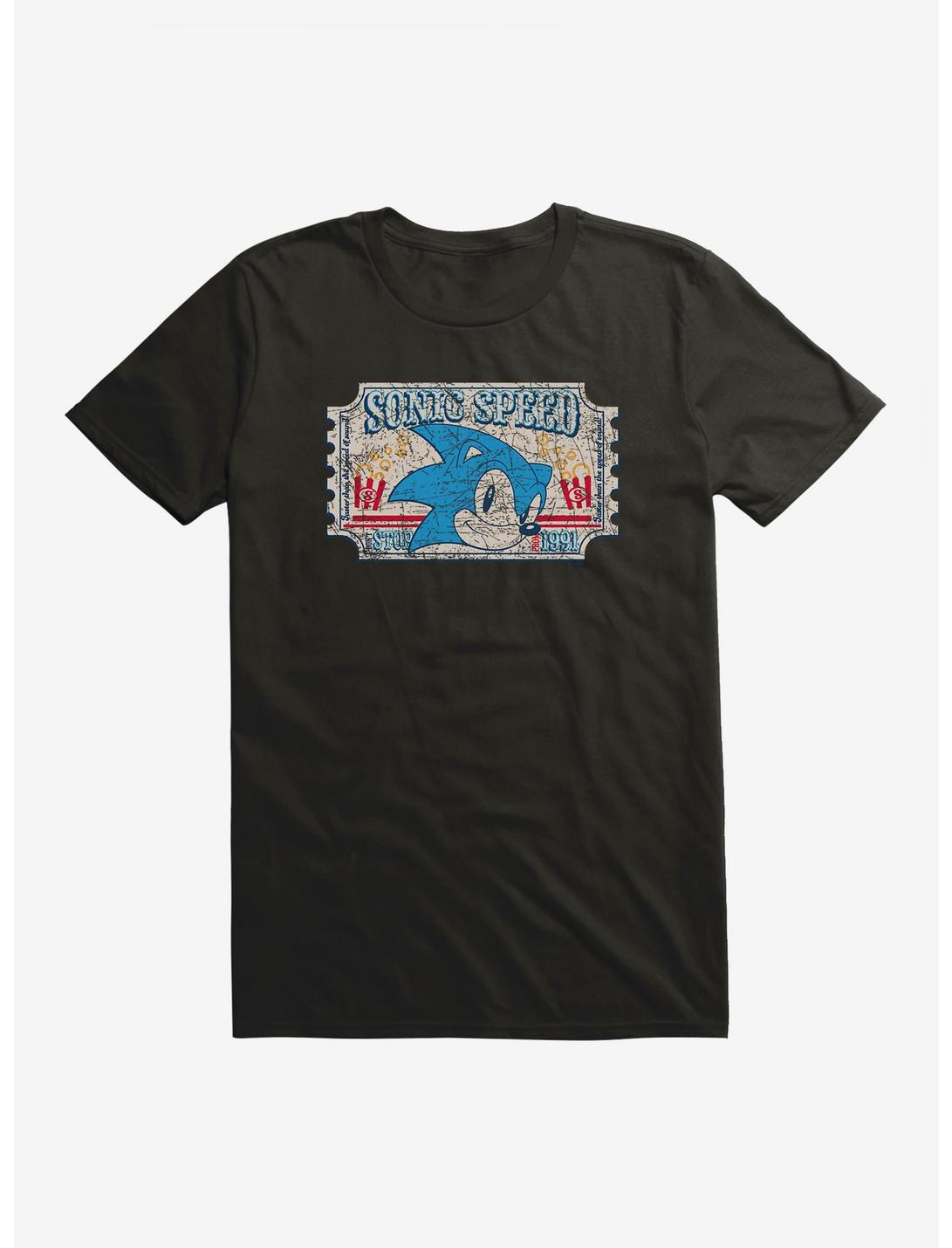 Sonic The Hedgehog Sonic Speed Carnival Ticket T-Shirt, BLACK, hi-res