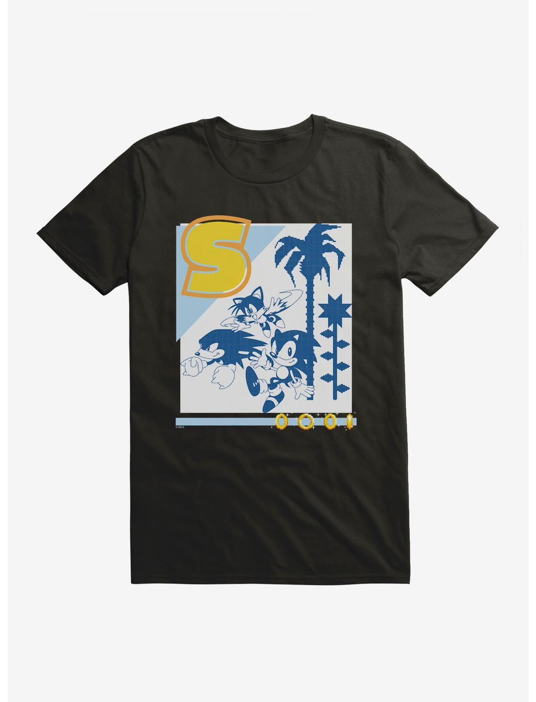 Sonic The Hedgehog Sonic, Tails, And Knuckles T-Shirt, BLACK, hi-res
