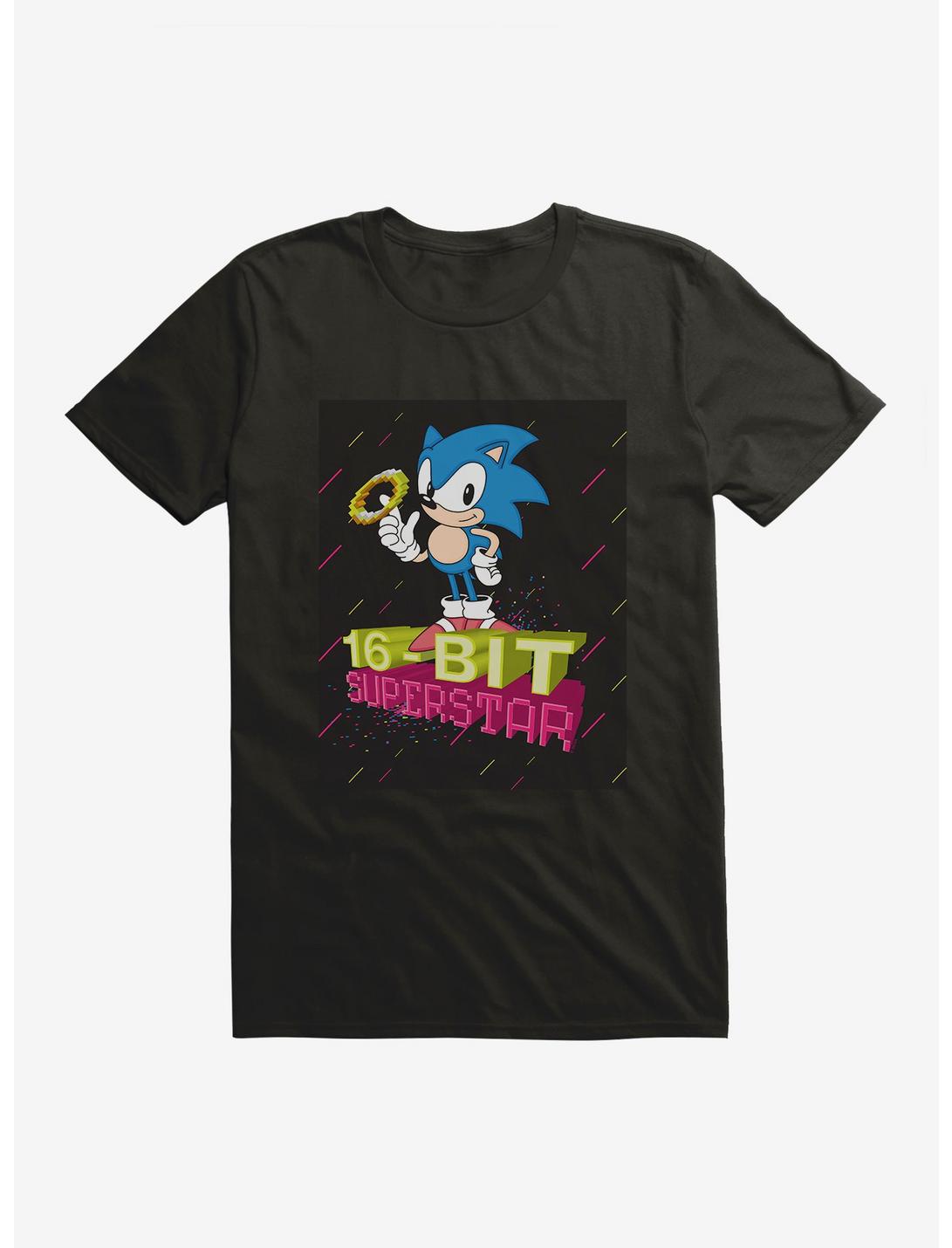 Sonic The Hedgehog Sonic The 16-Bit Superstar T-Shirt, BLACK, hi-res