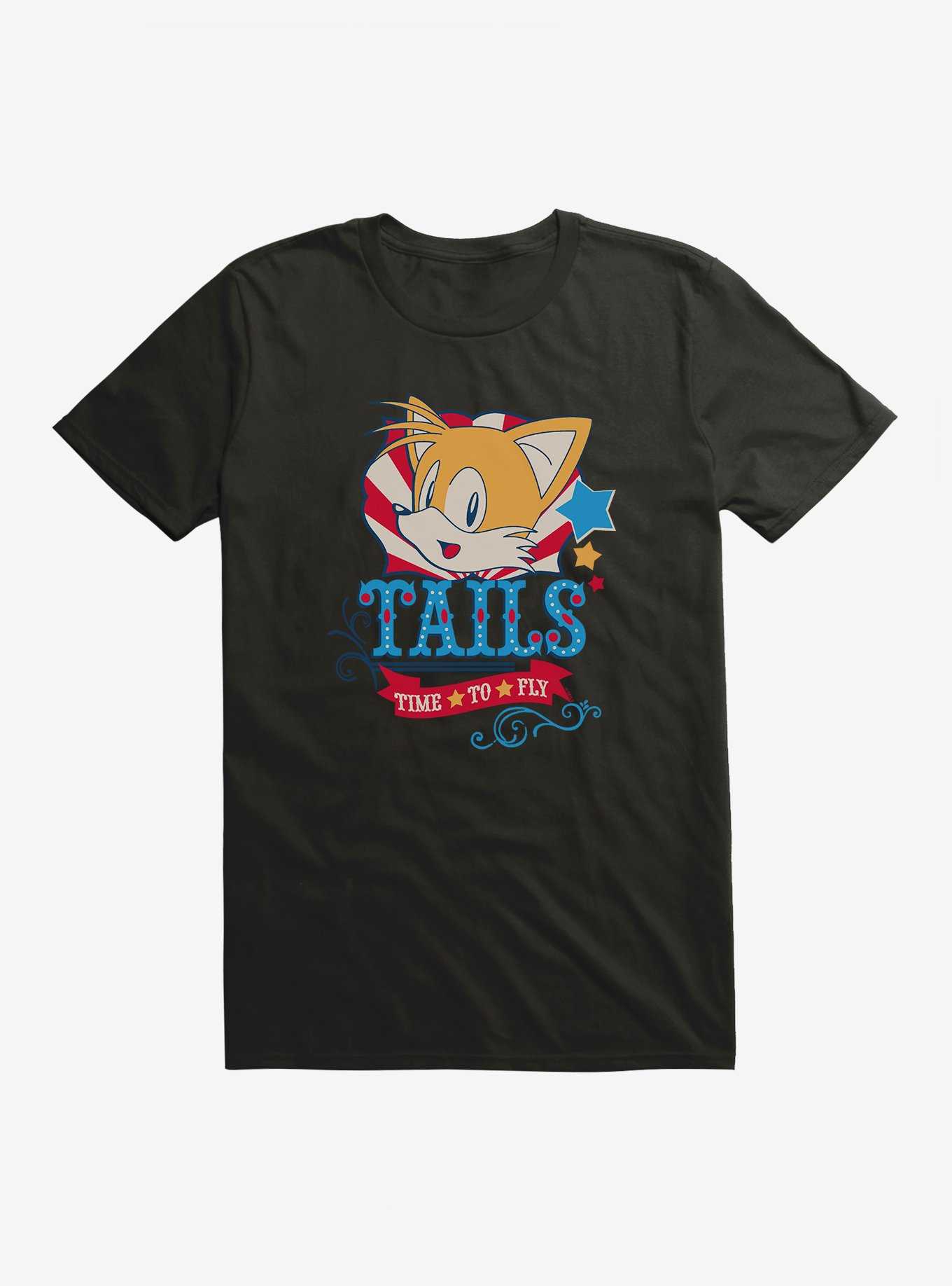 Sonic The Hedgehog Tails Time To Fly T-Shirt, , hi-res
