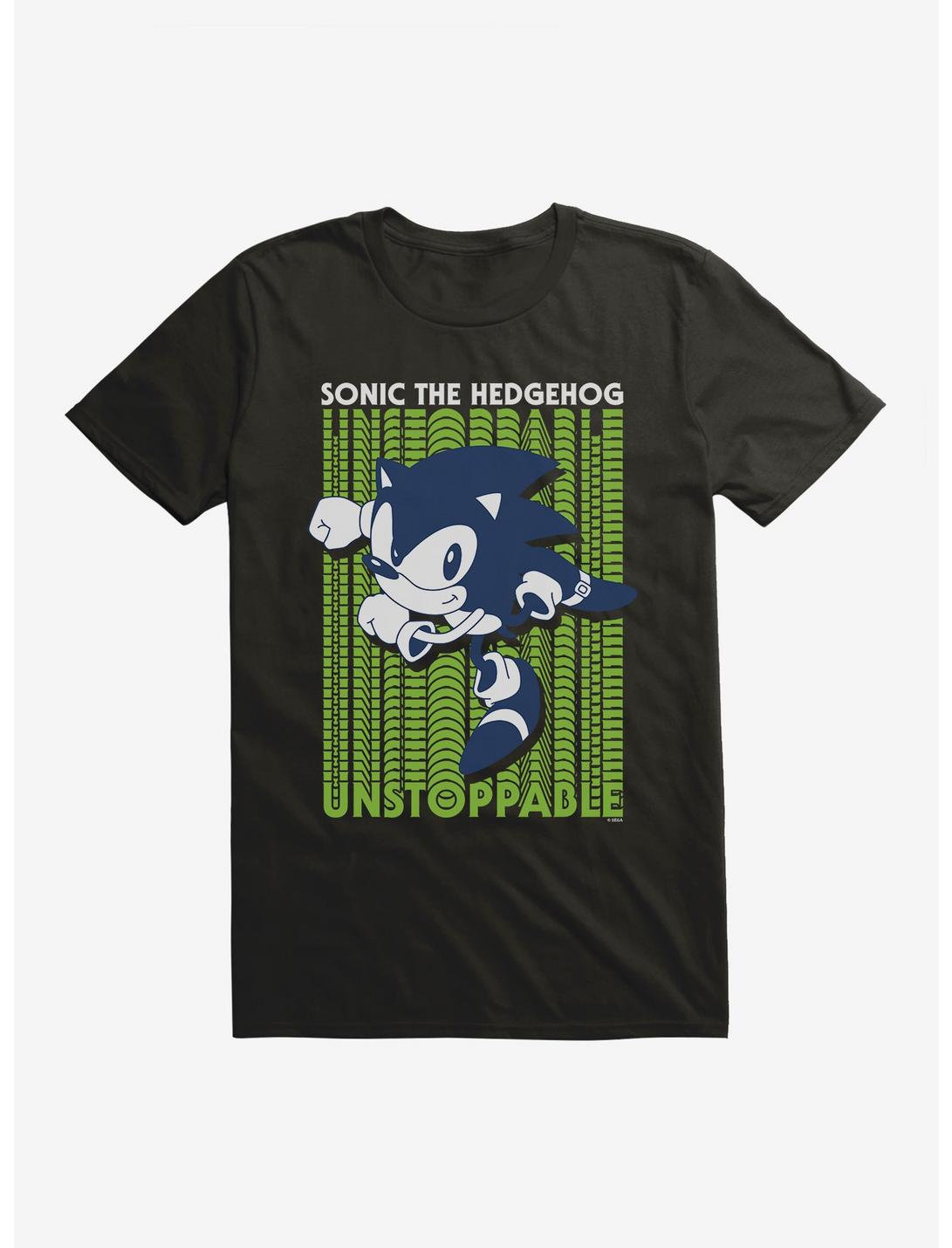 Sonic The Hedgehog Unstoppable Sonic Graphic T-Shirt, BLACK, hi-res