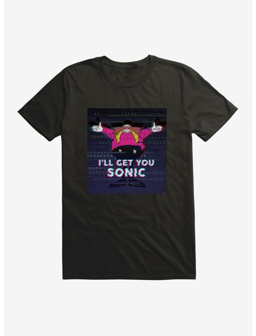 Sonic The Hedgehog Eggman Vengeance Glitch T-Shirt, BLACK, hi-res