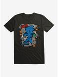 Sonic The Hedgehog Gotta Go Fast! Pop Art T-Shirt, BLACK, hi-res