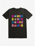 Sonic The Hedgehog Name Stack Friends T-Shirt, , hi-res