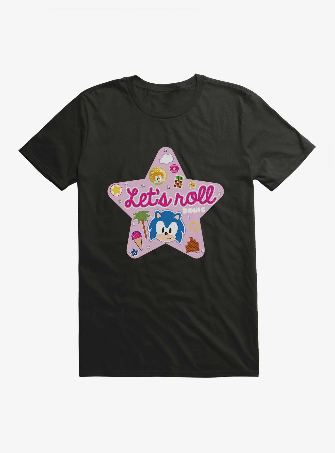 Sonic The Hedgehog Pink Pop Let's Roll T-Shirt, , hi-res