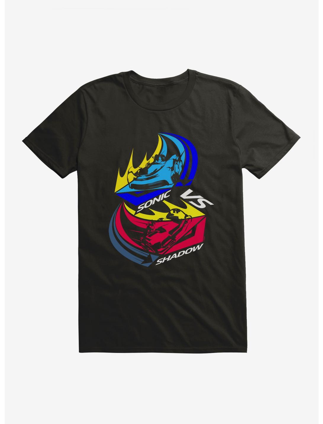 Sonic The Hedgehog Team Sonic Racing 2019 Sonic Vs. Shadow Pop T-Shirt, BLACK, hi-res