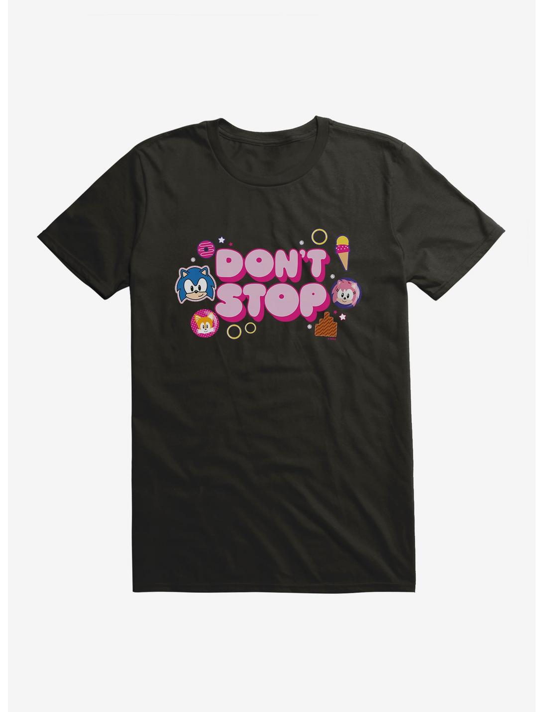 Sonic The Hedgehog Sonic Amy Don't Stop Pop T-Shirt, BLACK, hi-res