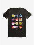 Sonic The Hedgehog Sonic And Friends Icons T-Shirt, BLACK, hi-res