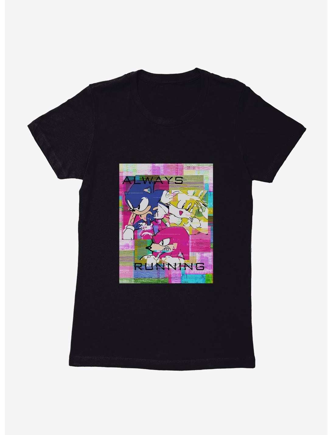 Sonic The Hedgehog Always Running Glitch Womens T-Shirt, , hi-res