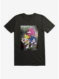 Sonic The Hedgehog Too Slow Glitch T-Shirt, BLACK, hi-res