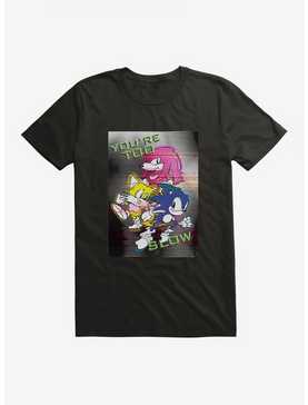 Sonic The Hedgehog Too Slow Glitch T-Shirt, , hi-res