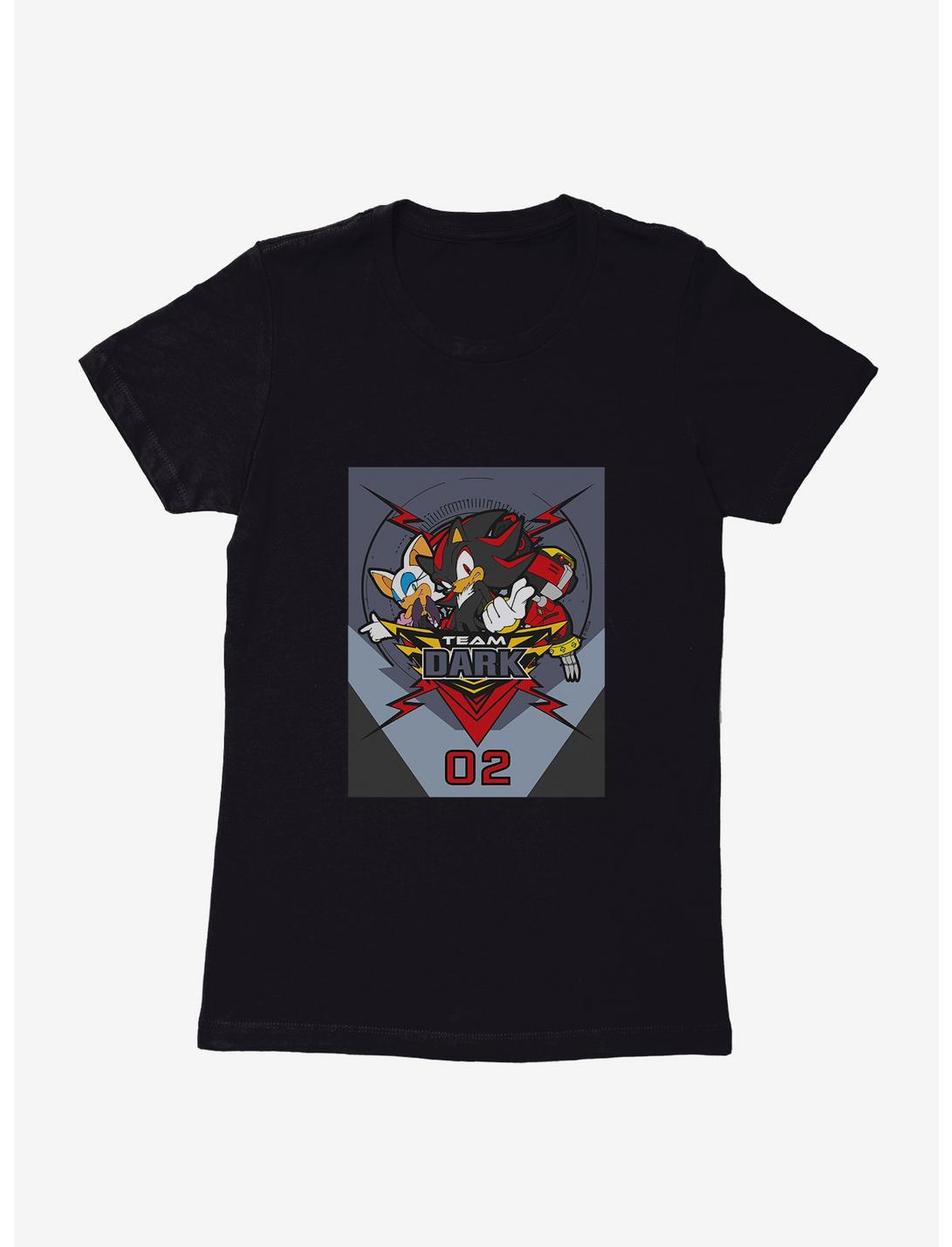 Sonic The Hedgehog Team Sonic Racing 2019 Team Dark Womens T-Shirt, BLACK, hi-res